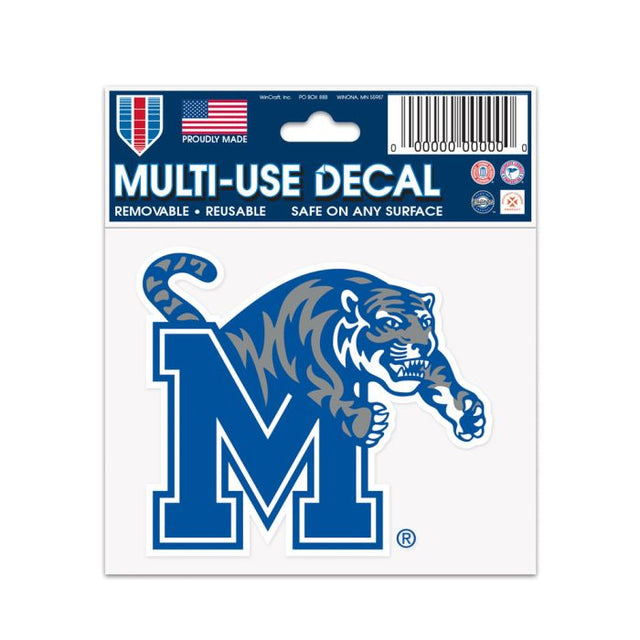 Calcomanía multiusos de los Memphis Tigers de 3" x 4"