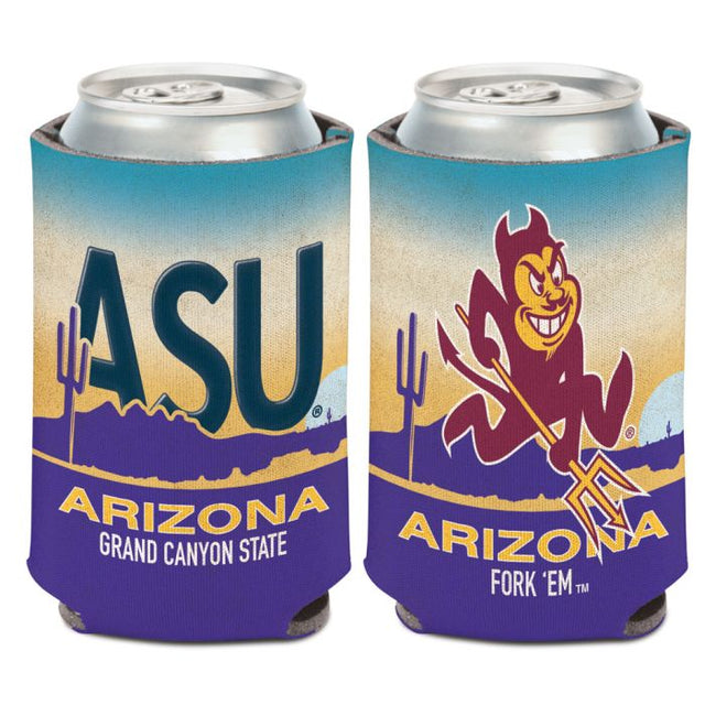 Enfriador de lata con placa de matrícula de Arizona State Sun Devils, 12 oz.