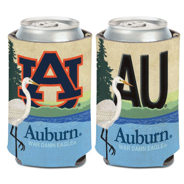 Enfriador de lata con placa de matrícula de Auburn Tigers de 12 oz.