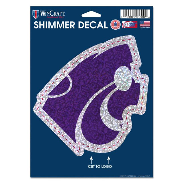 Kansas State Wildcats Shimmer Decals 5" x 7"