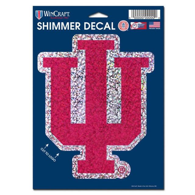 Indiana Hoosiers Shimmer Decals 5" x 7"