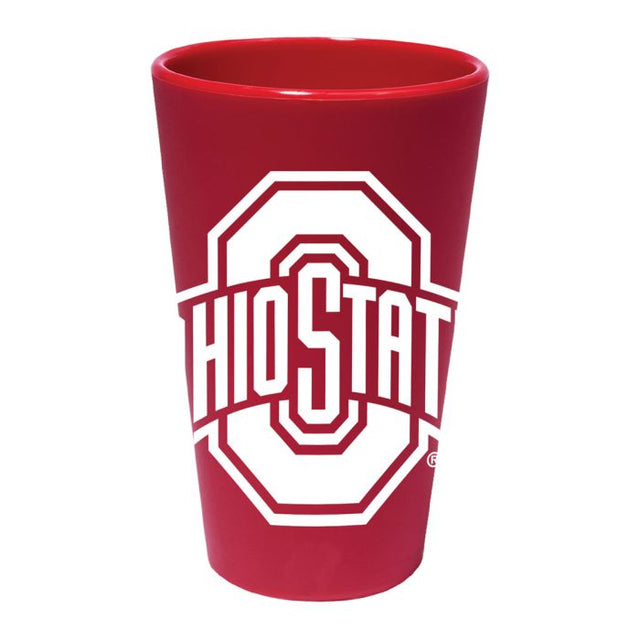 Vaso de pinta de silicona de 16 oz de Ohio State Buckeyes