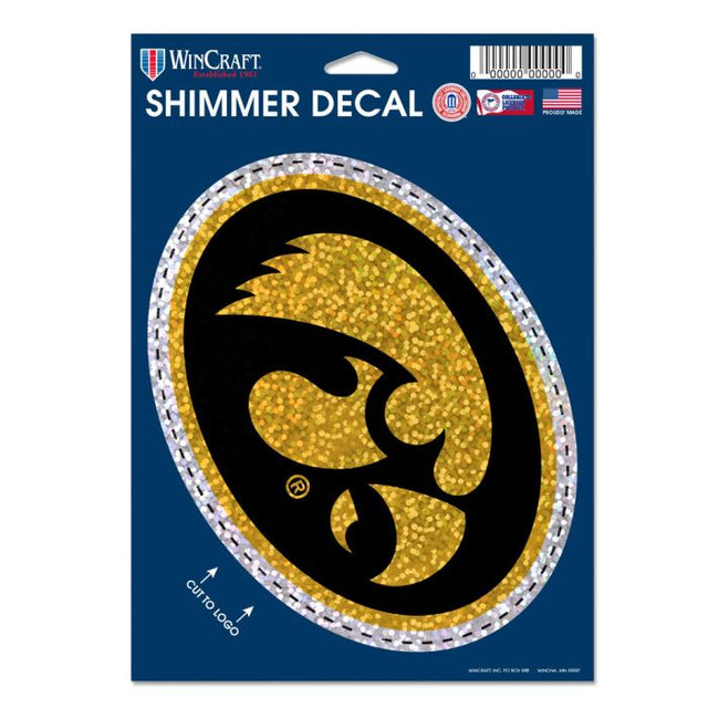 Iowa Hawkeyes Shimmer Decals 5" x 7"