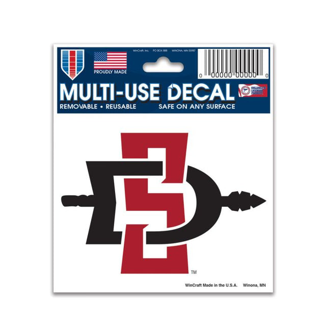 Calcomanía multiusos de San Diego State Aztecs de 3" x 4"