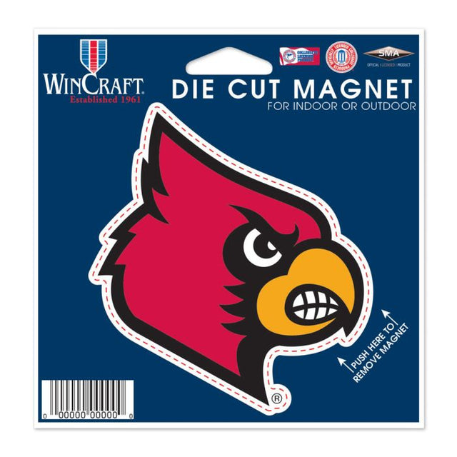 Louisville Cardinals Die Cut Magnet 4.5" x 6"