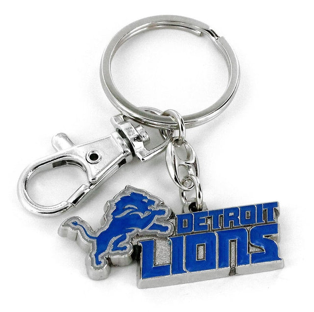 Llavero de peso pesado con el logotipo del equipo Detroit Lions -KT-091-18