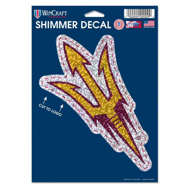 Arizona State Sun Devils Shimmer Decals 5" x 7"