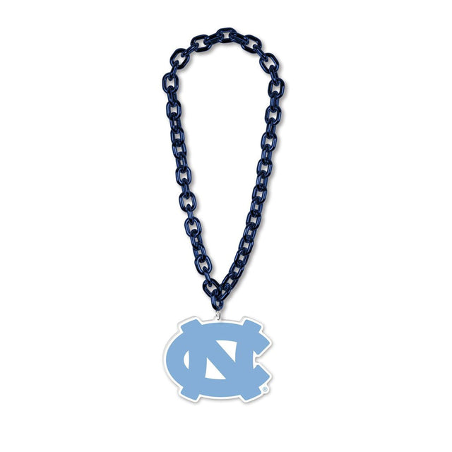 Collar con cadena de abanico grande de los Tar Heels de Carolina del Norte