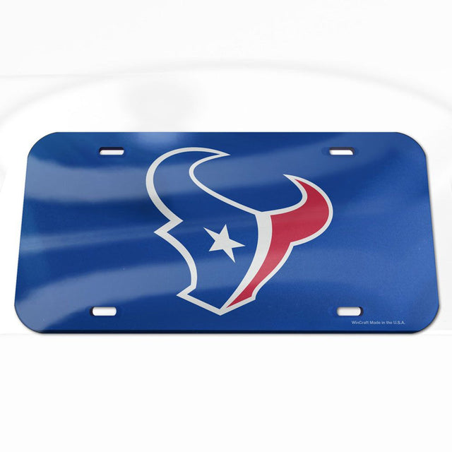 Matrícula acrílica de los Houston Texans