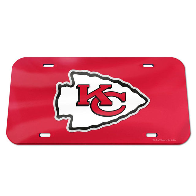 Matrícula acrílica de los Kansas City Chiefs