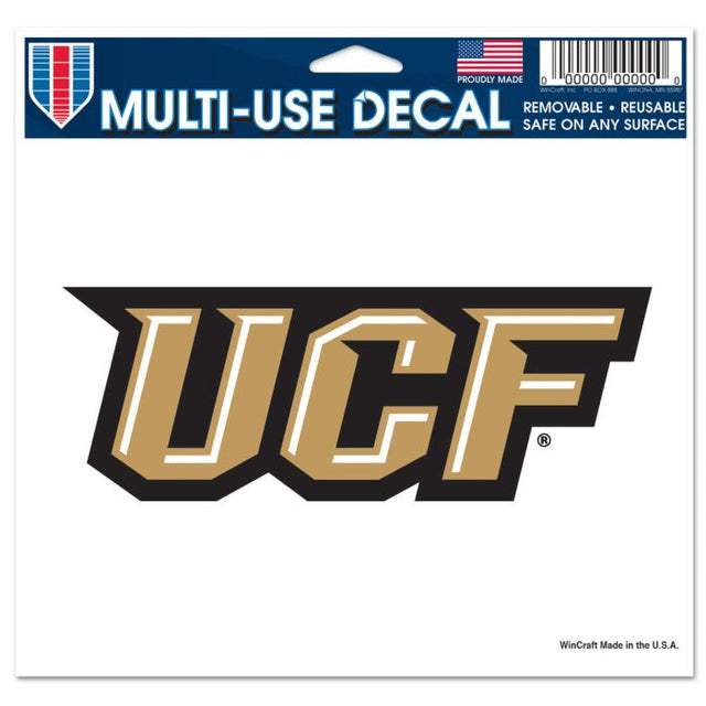 UCF Knights Multi-Use Decal -Clear Bckrgd 5" x 6"