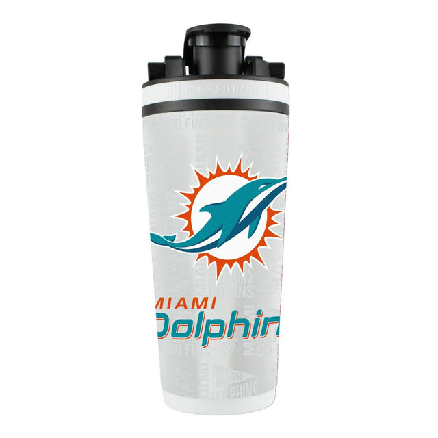 Coctelera de acero inoxidable de 26 oz de los Miami Dolphins