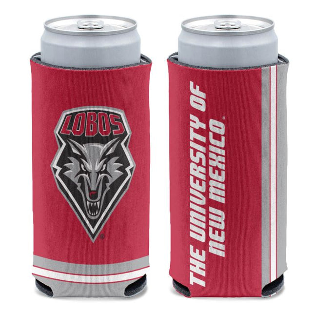 Enfriador de latas delgado de 12 oz de New Mexico Lobos