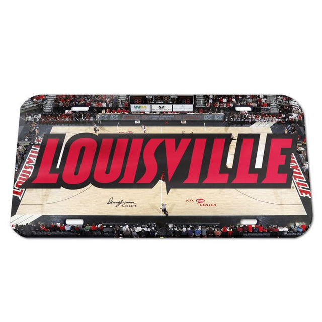 Matrícula acrílica especial de los Louisville Cardinals