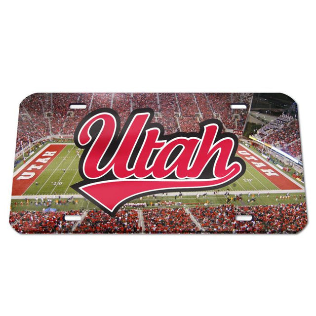 Utah Utes Specialty Acrylic License Plate