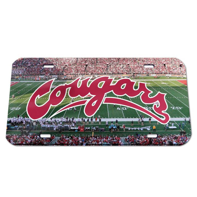 Washington State Cougars Specialty Acrylic License Plate