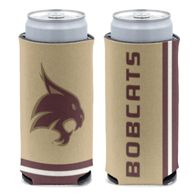 Enfriador de latas delgado de 12 oz de Texas State Bobcats