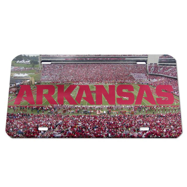 Arkansas Razorbacks Specialty Acrylic License Plate