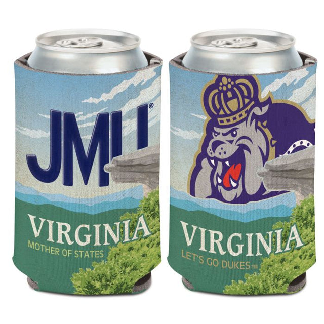 James Madison Dukes LICENSE PLATE Can Cooler 12 oz.