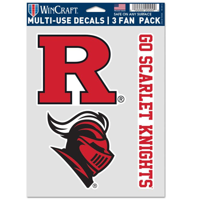 Rutgers Scarlet Knights Multi Use 3 Fan Pack