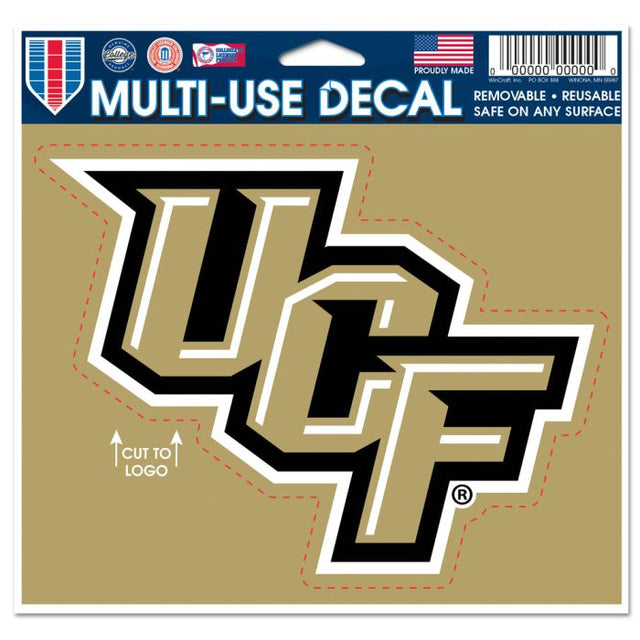 Calcomanía multiusos de UCF Knights: logotipo recortado de 5" x 6"