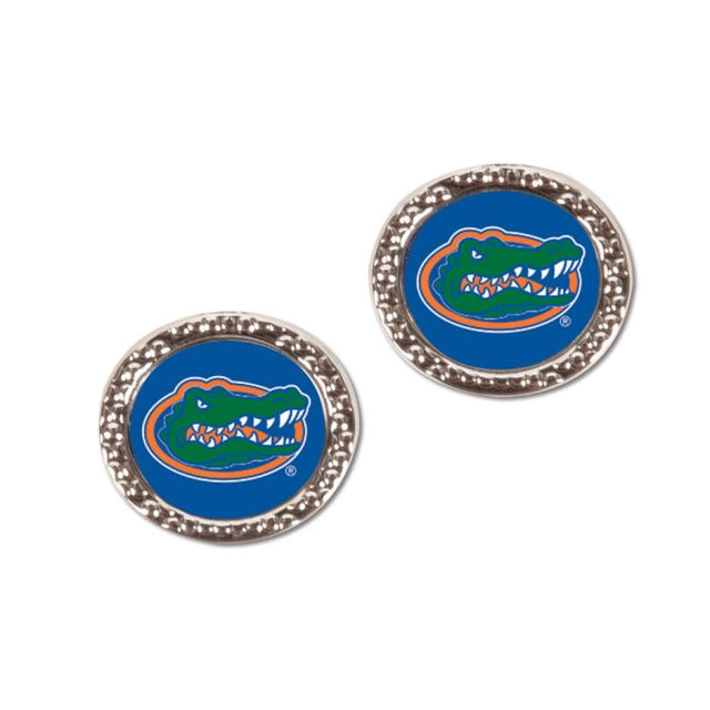 Florida Gators Earrings Jewelry Carded Round