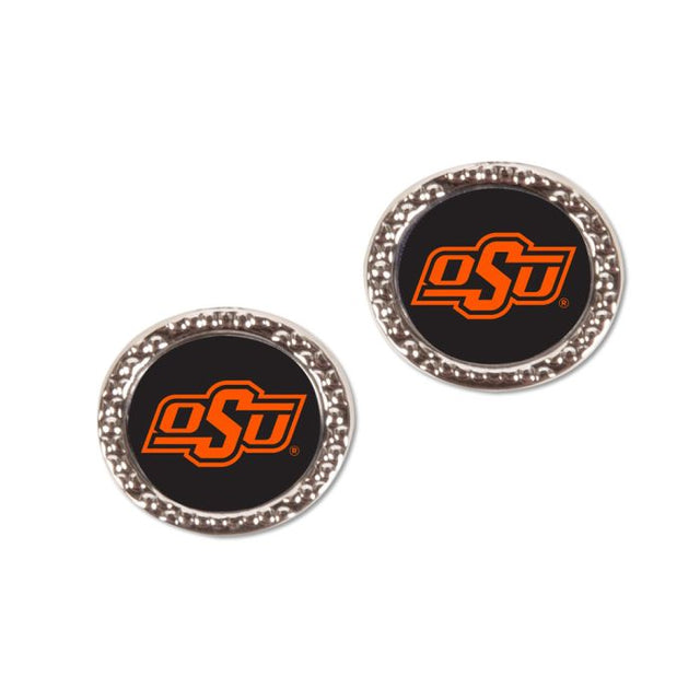 Pendientes de los Oklahoma State Cowboys con forma de corazón