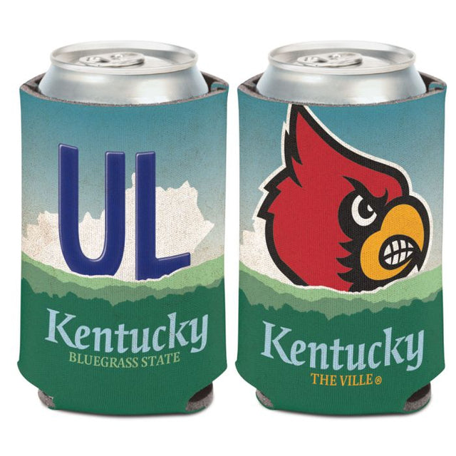 Enfriador de lata con placa de matrícula de los Louisville Cardinals, 12 oz.