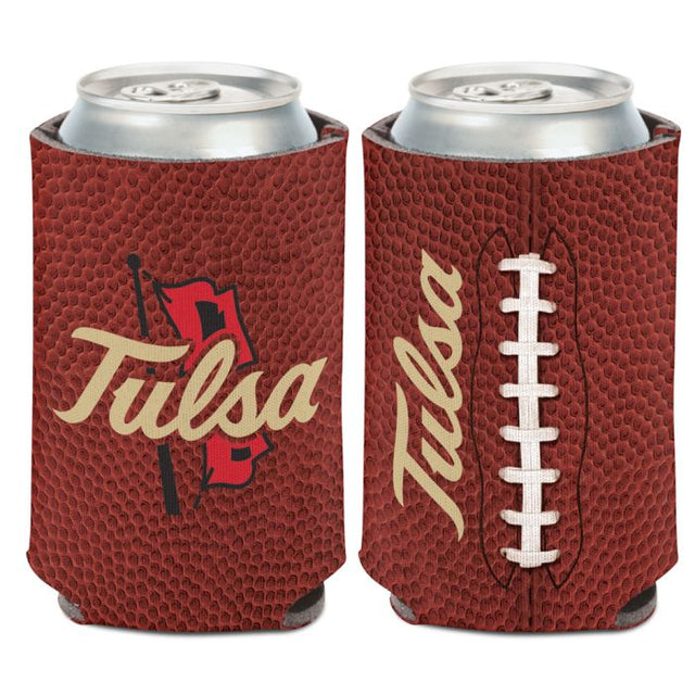 Enfriador de lata de FÚTBOL Tulsa Golden Hurricanes de 12 oz.