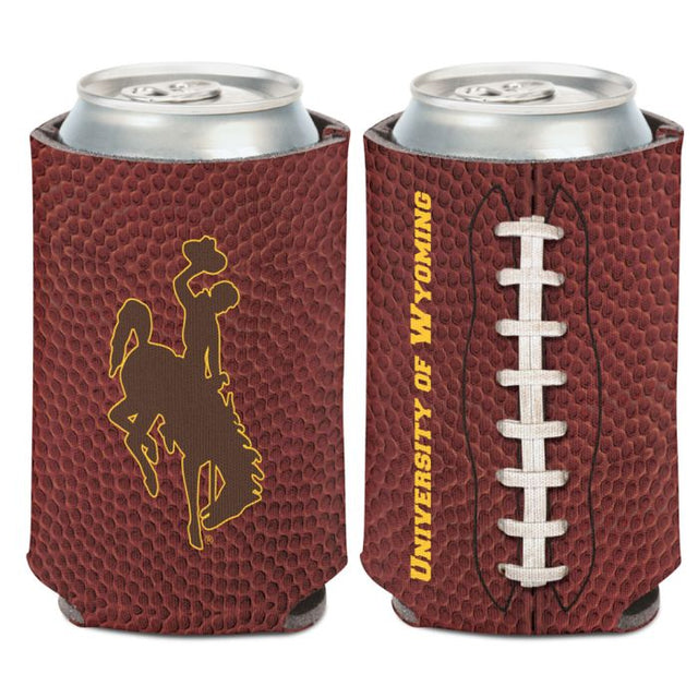 Enfriador de lata de FÚTBOL Wyoming Cowboys de 12 oz.