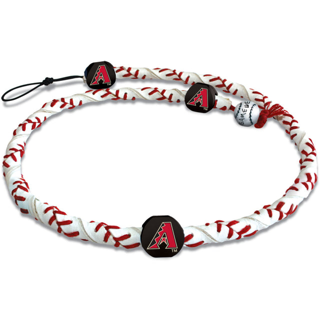 Collar de los Arizona Diamondbacks con cuerda congelada y logotipo clásico de béisbol A CO