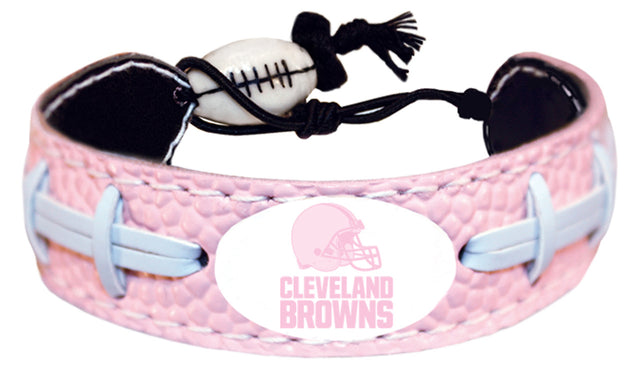 Pulsera de fútbol rosa de los Cleveland Browns CO