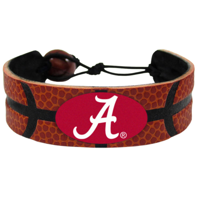 Pulsera clásica de baloncesto Alabama Crimson Tide con el logotipo A