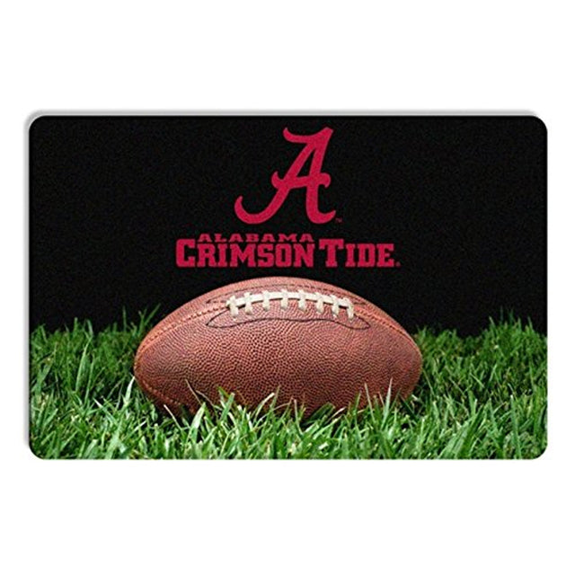 Alfombrilla para cuenco de fútbol americano para mascotas Alabama Crimson Tide Classic, talla L