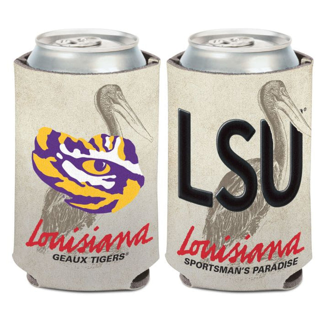 LSU Tigers LICENSE PLATE Can Cooler 12 oz.