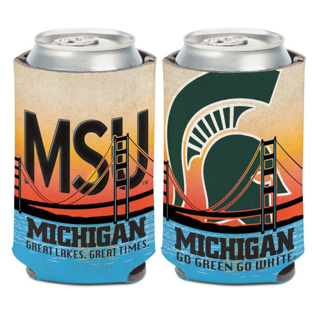 Michigan State Spartans LICENSE PLATE Can Cooler 12 oz.