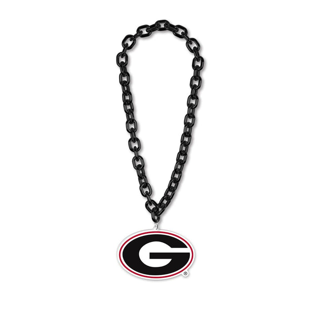 Collar con cadena de gran tamaño para fanáticos de los Georgia Bulldogs