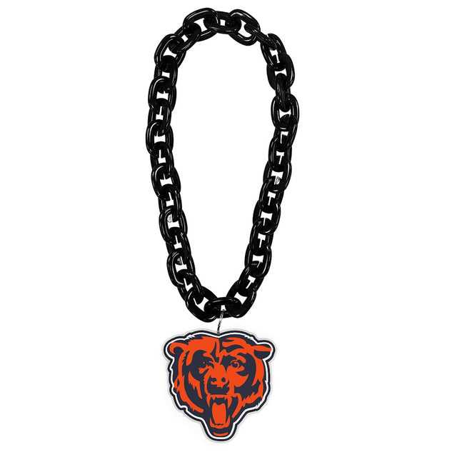 Chicago Bears Head (BLACK) Fan Chain -FF-590-16-HD-BK