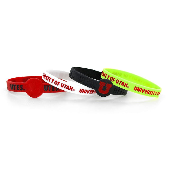 Utah Utes Silicone Bracelets (4 Pack) Ccp-Bc-283-23