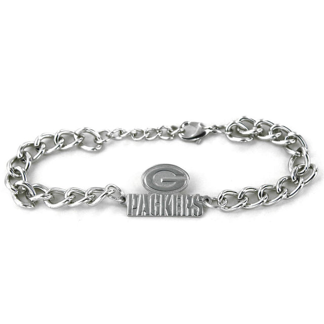 Pulsera con eslabones de cadena y logotipo de los Green Bay Packers -BC-642-19