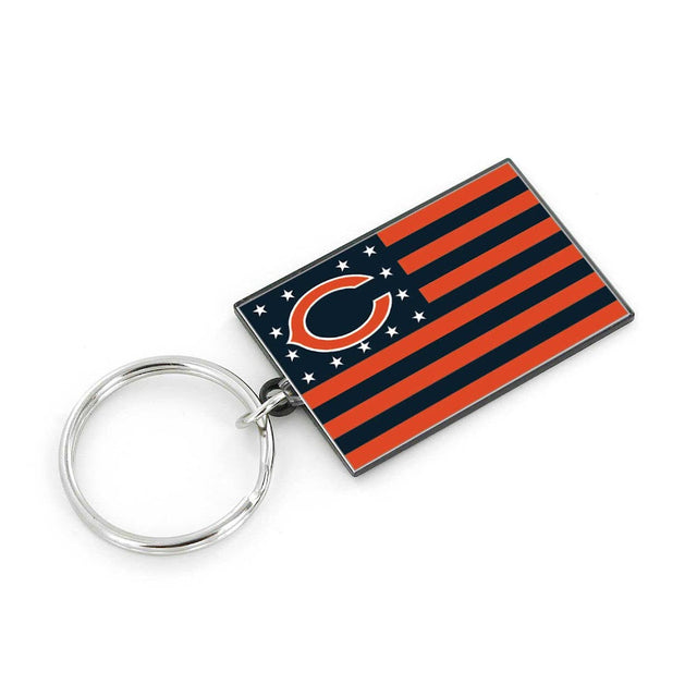 Llavero con la bandera americana de los Chicago Bears -KT-1106-16