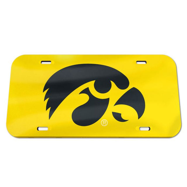 Placas de matrícula clásicas de acrílico de Iowa Hawkeyes