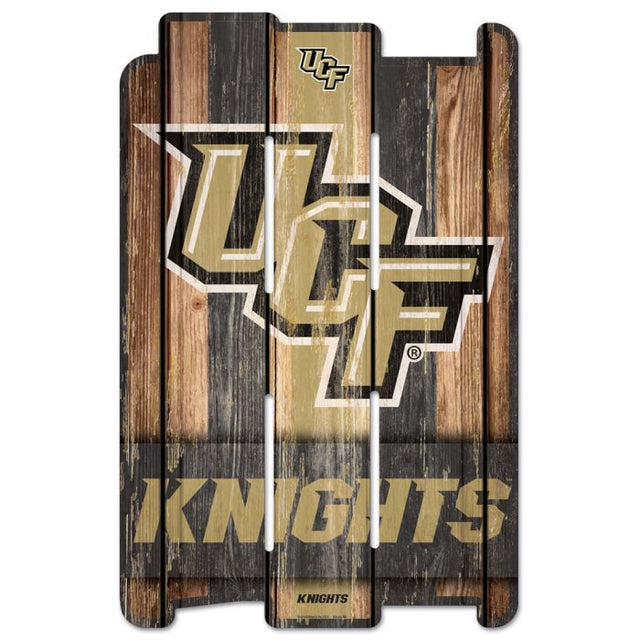 UCF Knights Wood Fence Sign