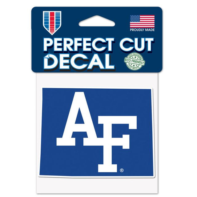 Air Force Falcons STATE SHAPE Perfect Cut Color Decal 4" x 4"