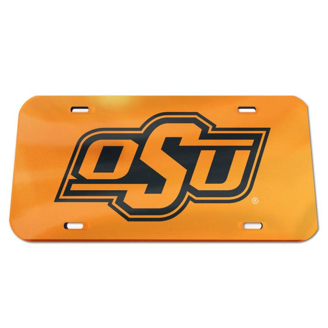 Matrícula especial de acrílico de los Oklahoma State Cowboys