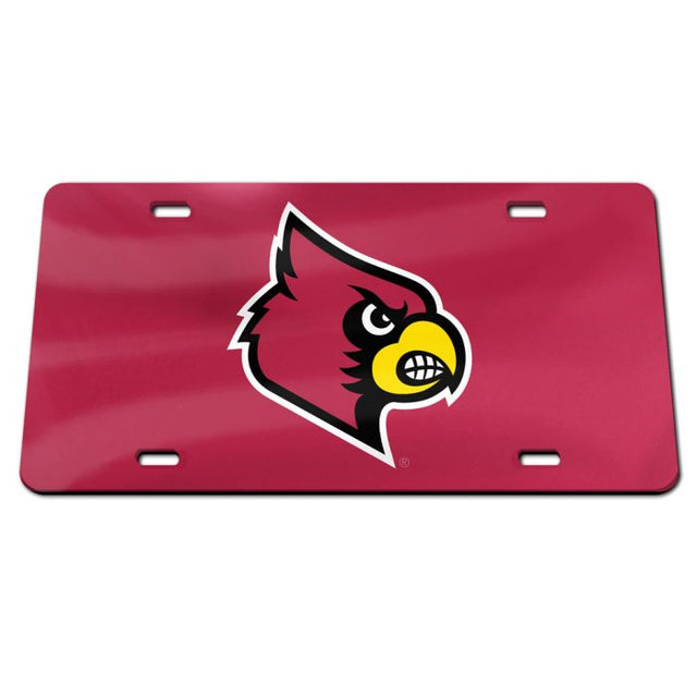 Louisville Cardinals Specialty Acrylic License Plate