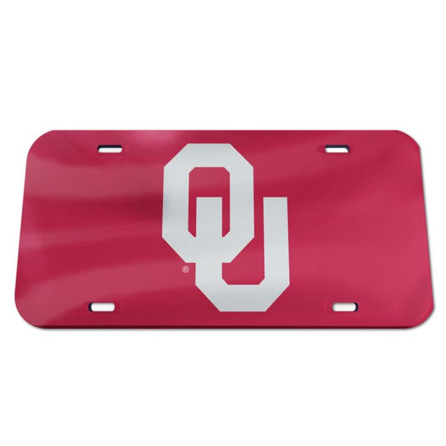 Oklahoma Sooners Specialty Acrylic License Plate