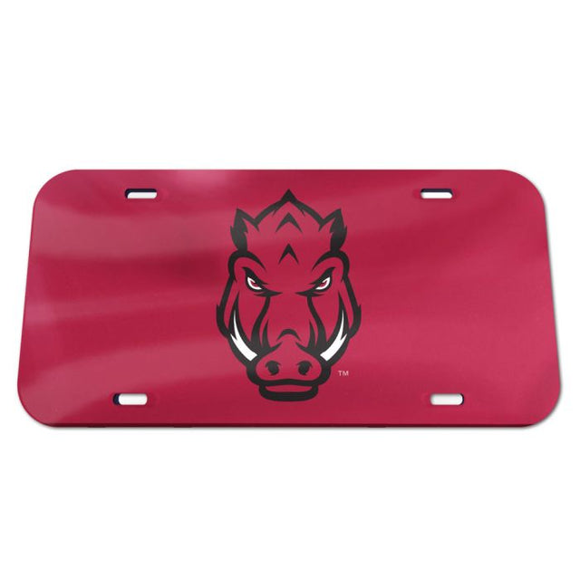 Arkansas Razorbacks Specialty Acrylic License Plate