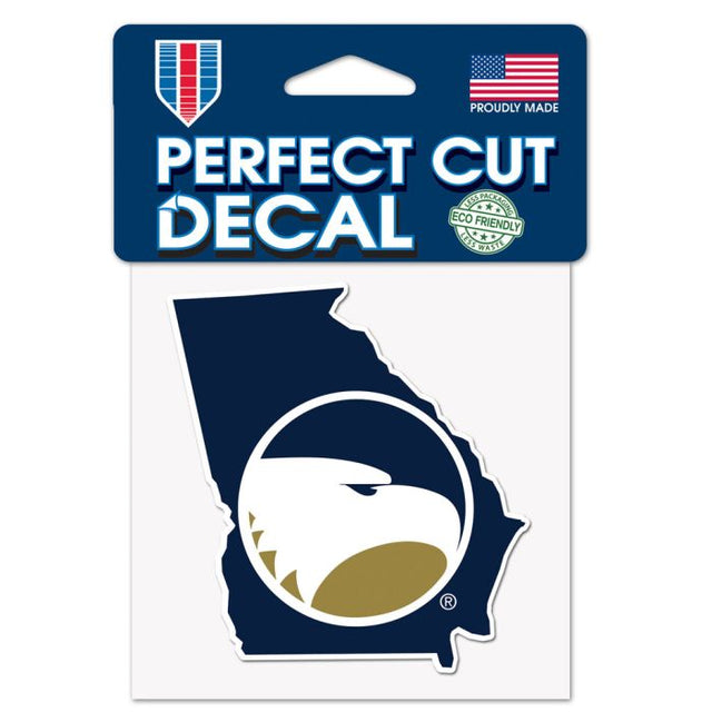 Georgia Southern Eagles STATE SHAPE Perfect Cut Color Decal 4" x 4"