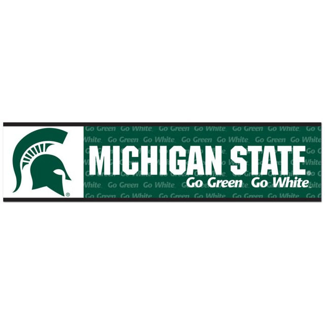 Michigan State Spartans Bumper Strip 3" x 12"